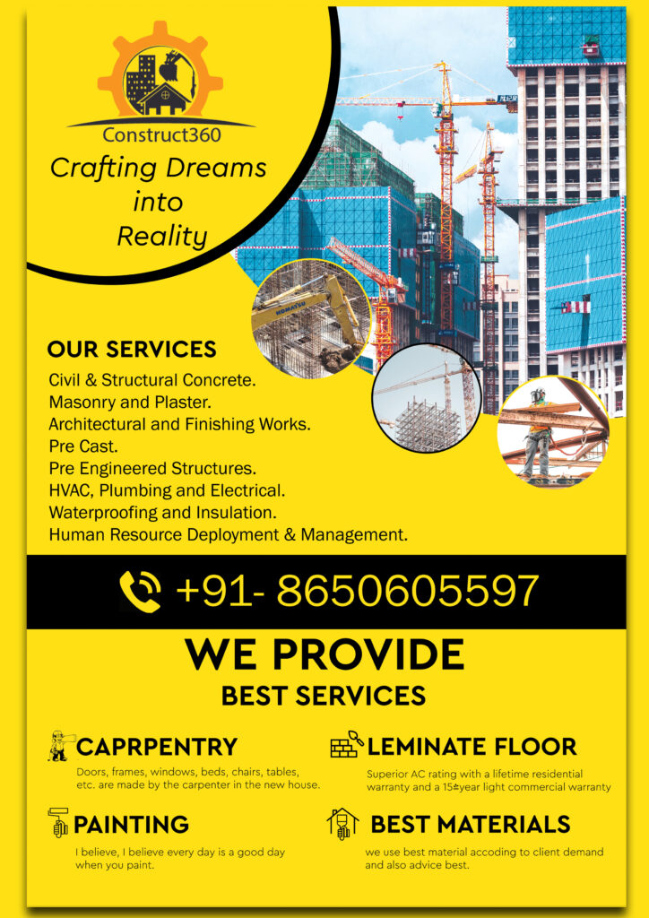 best construction poster free template - suraj budakoti